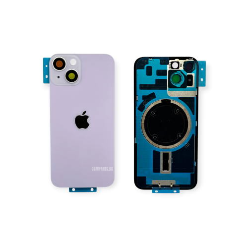 Оборудван Заден капак / Задно стъкло за iPhone 14 - Purple/Лилал