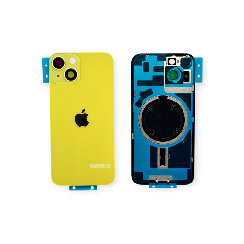Оборудван Заден капак / Задно стъкло за iPhone 14 - Yellow/Жълт