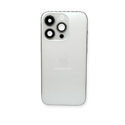 Оригинален Корпус за iPhone 14 Pro + лентов кабел бутони за включване и звук + NFC Модул за Безжично Зареждане - White/Бял - 2nd hand