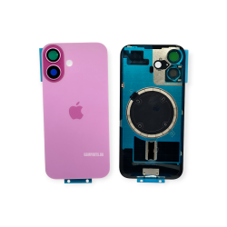 Оборудван Заден капак / Задно стъкло за iPhone 16 - Pink/Розов