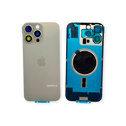 Оборудван Заден капак / Задно стъкло за iPhone 16 Pro Max - Gray/Сив