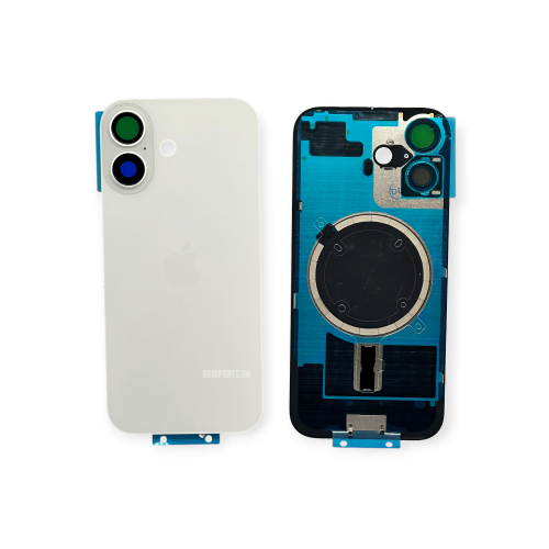 Оборудван Заден капак / Задно стъкло за iPhone 17 - White/Бял