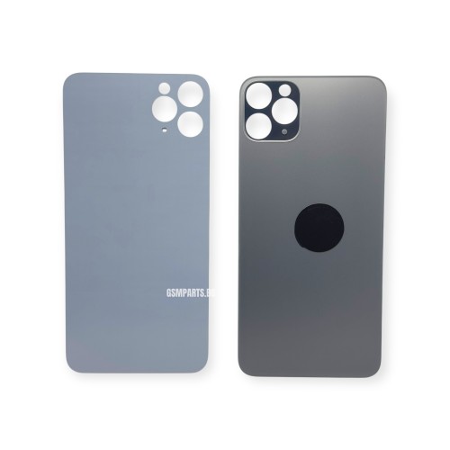 Заден капак / Задно стъкло за iPhone 11 Pro Max - Black/Черен