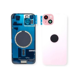 Оборудван Заден капак / Задно стъкло за iPhone 15 Plus - Pink/Розов