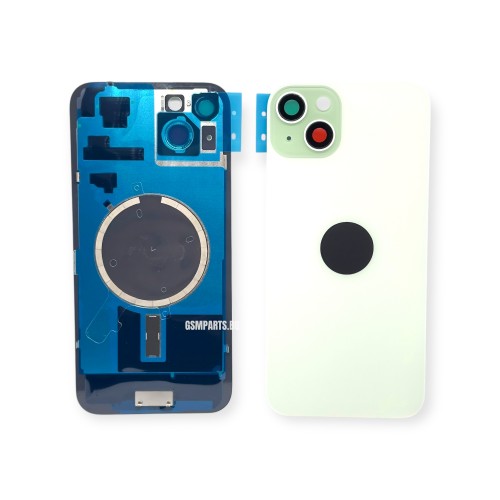 Оборудван Заден капак / Задно стъкло за iPhone 15 Plus - Green/Зелен